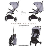 کالسکه مسافرتی چیپولینو بیجو طوسی chipolino bijou