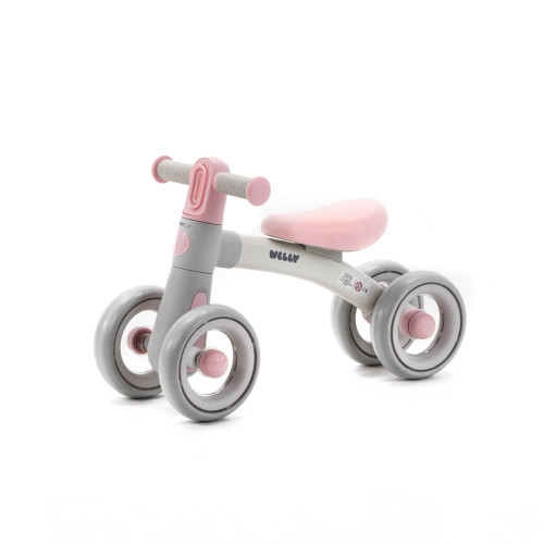 دو چرخه آموزشی آدامکس مدل Welly رنگ GREY&PINK