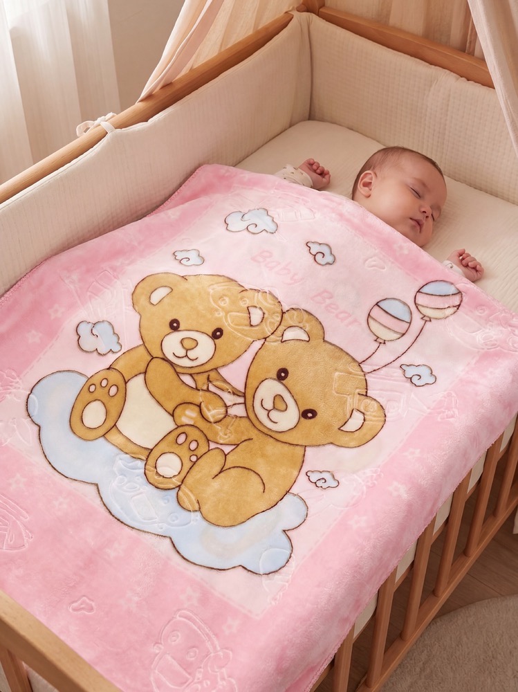 پتو نوزاد و نوجوان گلبافت ژله ای